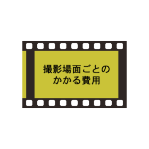 撮影場面ごとのかかる費用